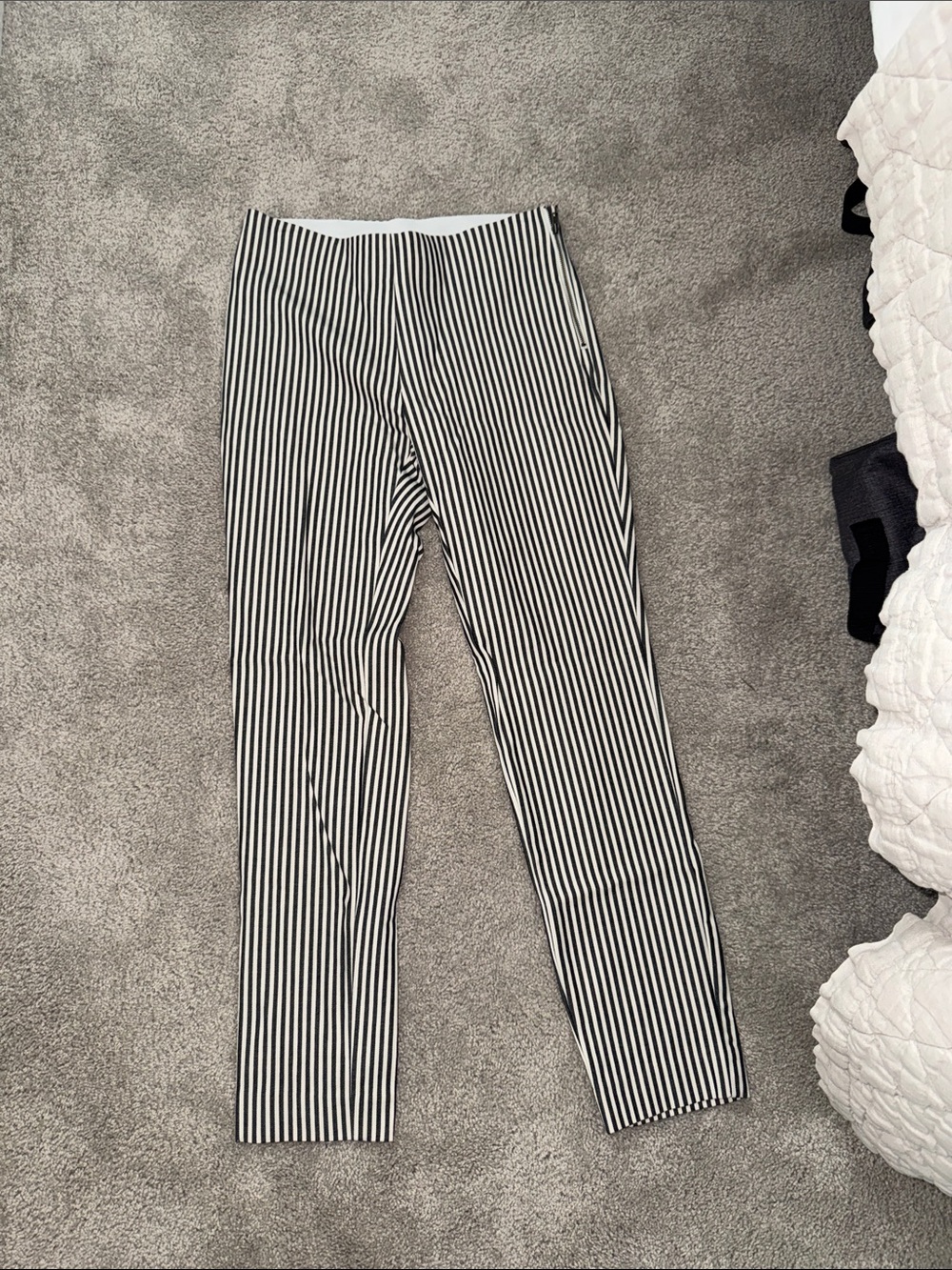 a new day Black and White Vertical Stripe Dress Pants